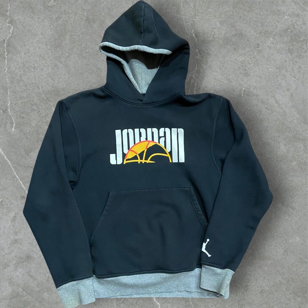 Jordan Athletic Fit DC9639 010 DNA HBR Pullover Hoodie Black Men's Size Small